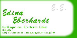 edina eberhardt business card